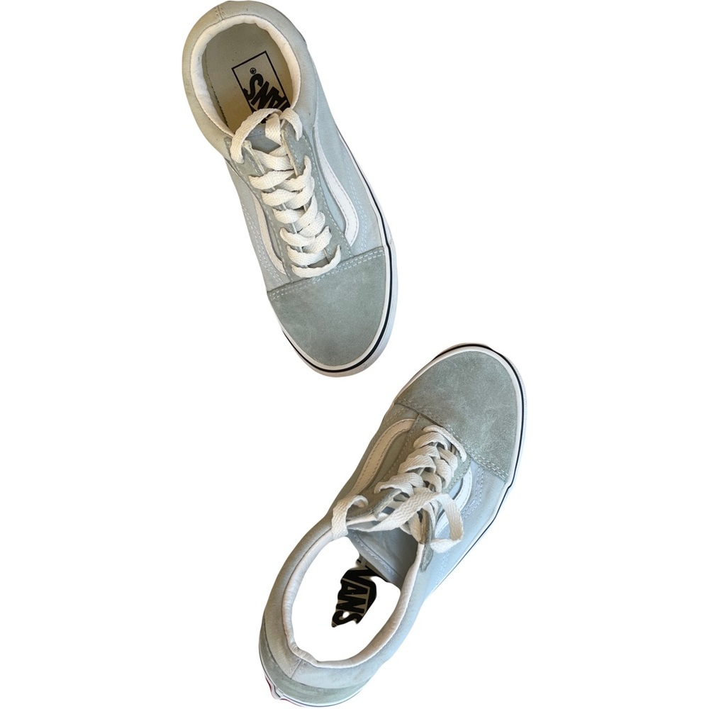 Light Blue Suede & Canvas Vans 7